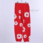 Denim Tears Cotton Wreath Sweatpants "Red'