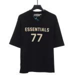 Season 8 Flocked 77 Logo T-Shirt（Beige/Black）