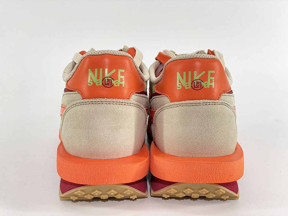 2021 clot x sacai x nk ld waffle sesame orange ua