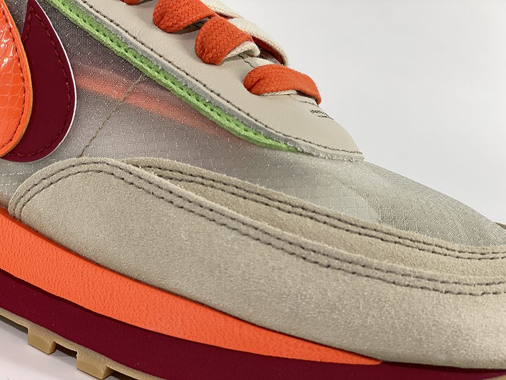 2021 clot x sacai x nk ld waffle sesame orange ua