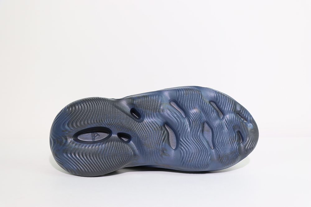 navy blue yeezy foam runner