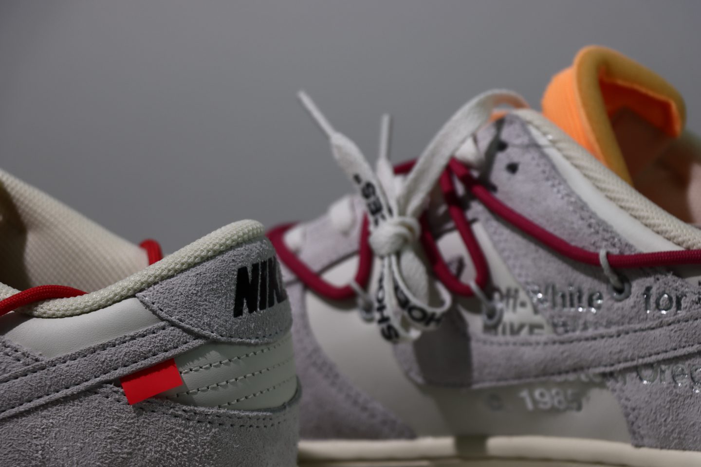nike dunk low off-white lot 35