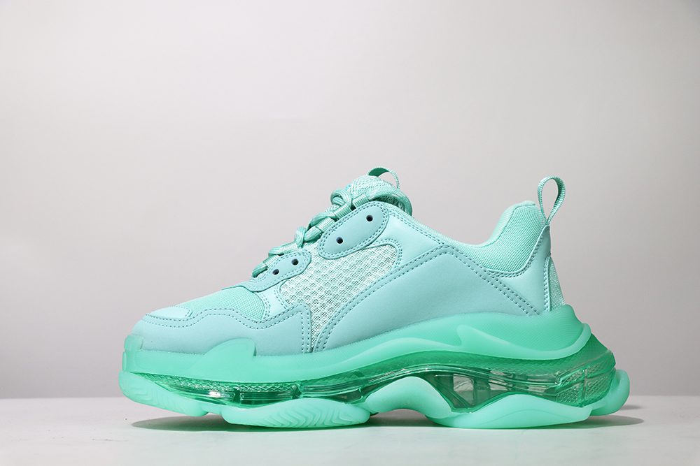 balenciaga triple s crystal green