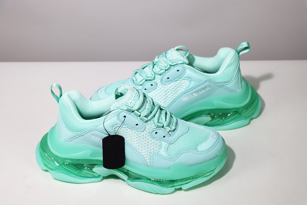 balenciaga triple s crystal green