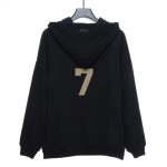 Flocked figure 7 hoodie