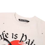 Palm Angels GD Sunset Palm Classic Tee 'Off White' Replica