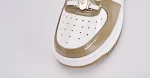 A Bathing Ape Bape Sta Patent Leather White Khaki (2023)1