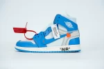 AIR JORDAN 1 OFF-WHITE BLUE "UNC" UNIVERSITY BLUE REPLICA