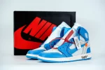 AIR JORDAN 1 OFF-WHITE BLUE "UNC" UNIVERSITY BLUE REPLICA
