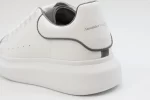 ALEXANDER MCQUEEN LEATHER PLATFORM TRAINERS SNEAKERS GRAY-WHITE REPLICA