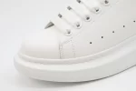 ALEXANDER MCQUEEN LEATHER PLATFORM TRAINERS SNEAKERS-LASER REPLICA