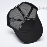 AMIRI Embroidered Paint Drip AM Logo Trucker Snapback Cap Black/White/Multi