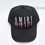 AMIRI Embroidered Paint Drip Core Logo Cap Black