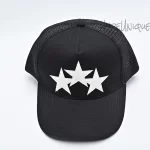 AMIRI Three Star Trucker Snapback Cap Blue:White