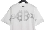 Balenciaga Flash Diamond Logo Print T-Shirt Reps