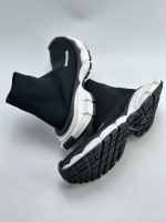 BALENCIAGA MEN'S 3XL SOCK RECYCLED KNIT SNEAKER IN BLACK