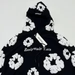 READYMADE x Denim Tears Wreath Hoodie 'Black'6