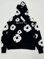 READYMADE x Denim Tears Wreath Hoodie 'Black'6