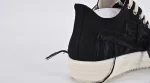 Rick Owens DRKSHDW Strobe Cotton Denim Slashed Low 'Black Milk'