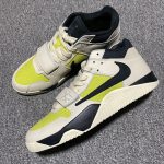 Dynamic side profile of Jordan Jumpman Jack TR Travis Scott Bright Cactus sneaker FZ8117-102