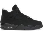 Jordan 4 Retro Black Cat 2025 sneakers FV5029-010, full view, classic all-black design