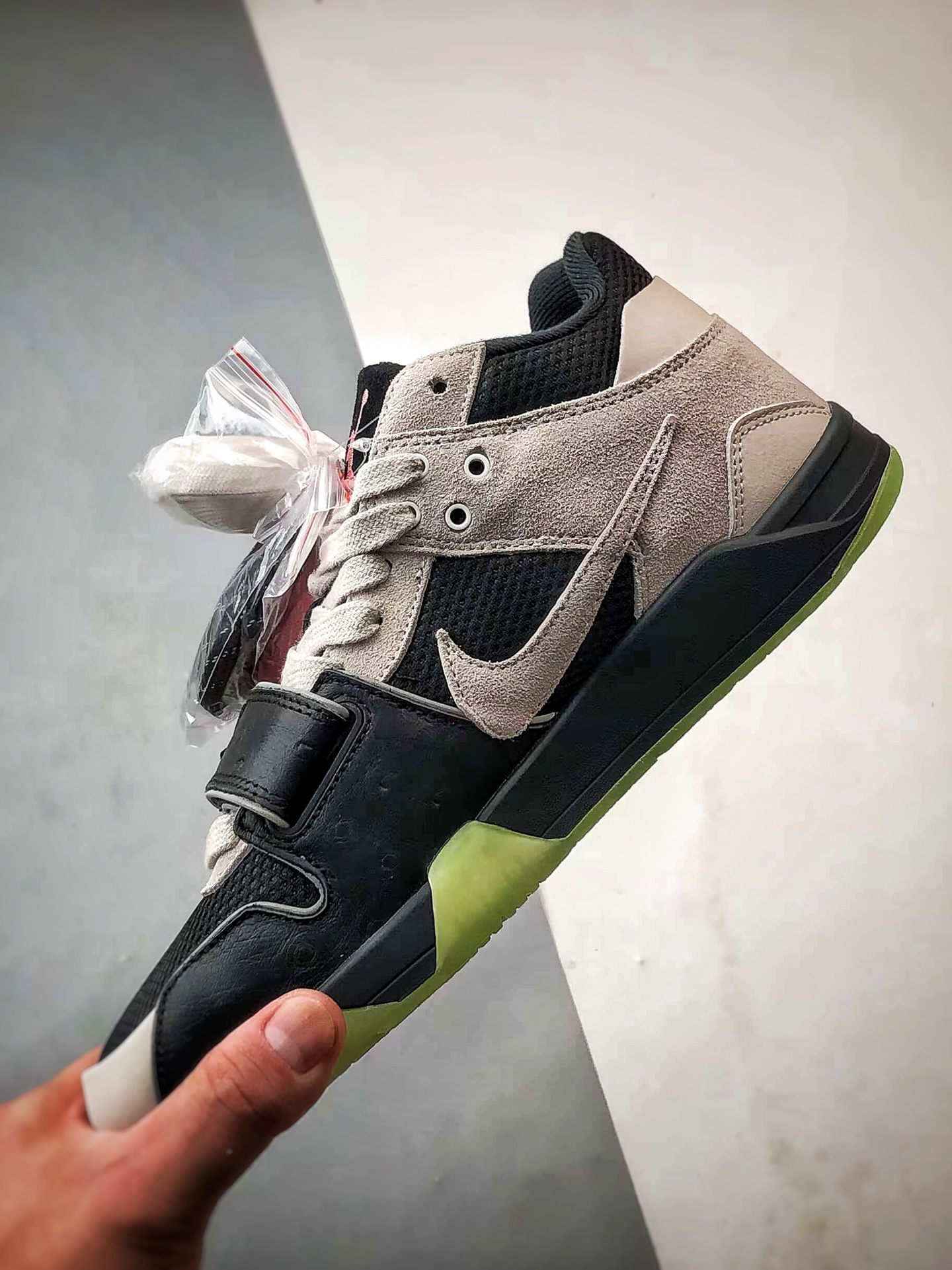 Travis Scott Cactus Jack branding Jordan Jumpman Jack TR Black Silver