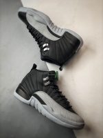 Lacing system and tongue of Jordan 12 Retro Barons CT8013-010