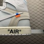 Off-White Jordan 1 Retro High Alaska Archive laces and zip tie