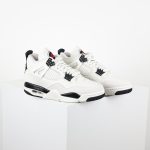 Rear view Jordan 4 Retro OG Flight Club heel tab Jumpman logo