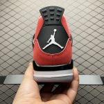 Front view of Jordan 4 Retro Toro Bravo 2026 showing laces and toe box