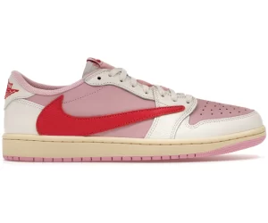 Jordan 1 Retro Low OG SP Travis Scott Sail Tropical Pink sneakers