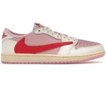 Jordan 1 Retro Low OG SP Travis Scott Sail Tropical Pink sneakers
