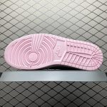 Pair of Jordan 1 Low Travis Scott Shy Pink top down view