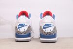 Jordan 3 Retro True Blue 2026 - iconic blue accents and eyelets