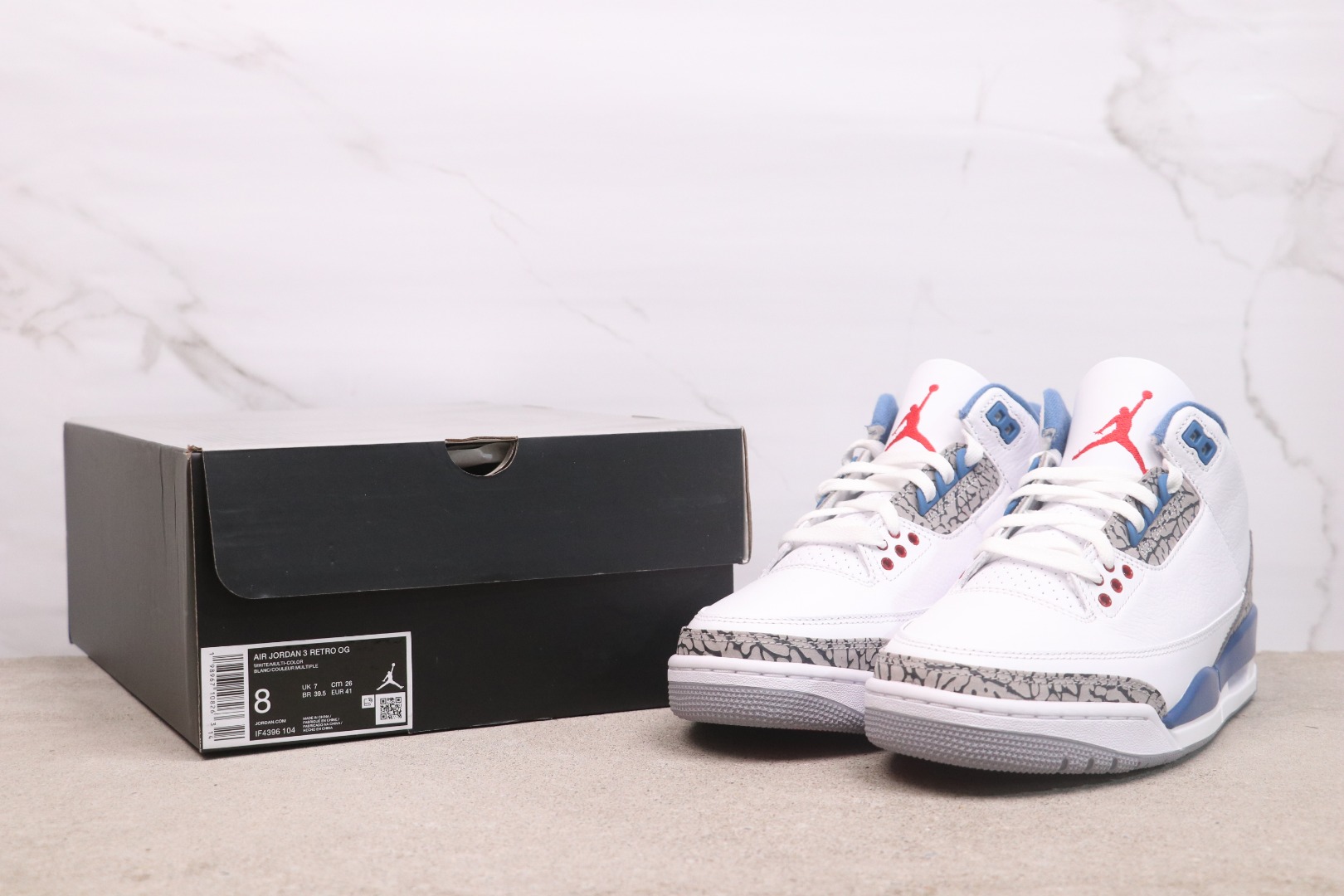 Jordan 3 Retro True Blue (2026) 4 Jordan 3 Retro True Blue 2026 - multiple angles collage
