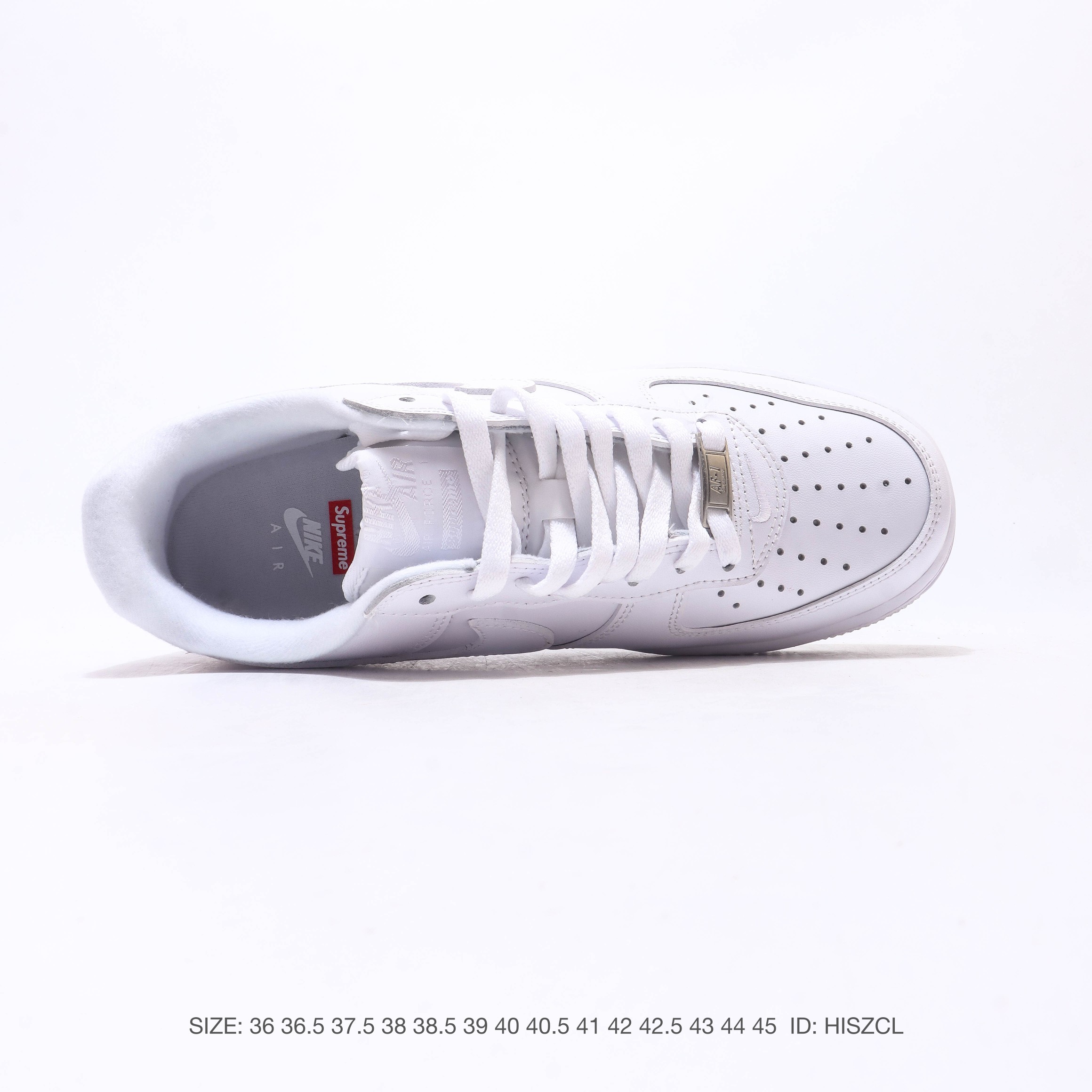 Nike Air Force 1 Low Supreme White 1 Nike Air Force 1 Low Supreme White side profile